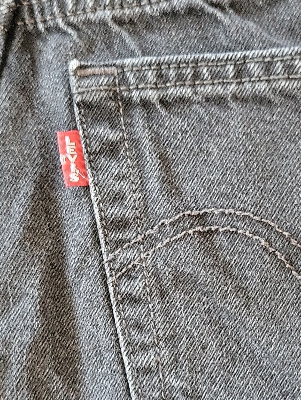 Levi's Women's High-Rise Black Denim Cutoff Shorts - Picture 4 of 12